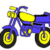 Fast racing bike coloring